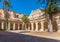 Courtyard of the cathedral of Almeria in Spain