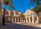 Courtyard of the cathedral of Almeria in Spain