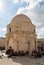 The courtyard of the Chapel of the Ascension on Mount Eleon - Mount of Olives in East Jerusalem in Israel