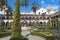 Courtyard at the church of San Francisco in Quito