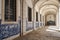 Courtyard at the church of sao vicente de fora in Lisbon, Portugal