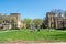 Courtyard in the Cross Campus of Yale University in New Haven, CT