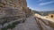 Courtyard of crusader castle in Kerak Al Karak in