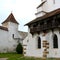 Courtyard of the fortified saxon medieval church Harman, Transylvania, Romania