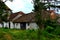 Courtyard of the fortified saxon medieval church Ungra, Transylvania