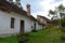 Courtyard of the fortified saxon medieval church Ungra, Transylvania