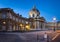 Courtyard of the French Institute at dawn, Paris, France