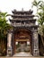 Courtyard gate on the grounds of Minh Mang tomb, one of Imperial Tombs of Hue