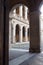 Courtyard of Giacomo della Porta in Rome, Italy