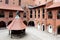 Courtyard of greatest gothic castle in europe built by Teutonic Knights