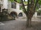 Courtyard of the historic King`s Manor in York, Northern England