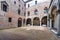 Courtyard inside the Ducal palace, Mantova, Italy