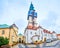 The courtyard of Jasna Gora monastery in Czestochowa, Poland