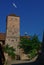 Courtyard of Kaiserburg castle in Nuremberg with Heidenturm Hea