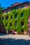 Courtyard of Kaiserburg castle in Nurnberg, Germany