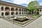 Courtyard of Karavansaray building in Sheki, Azerbaijan