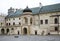 Courtyard of Krasiczyn castle near Przemysl. Poland