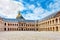 Courtyard of Les Invalides hotel . Paris, France.