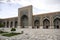 Courtyard of Madrasah Tilla-Kari on Registan Square in Samarka