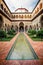 Courtyard of The Maidens, Patio de Doncellas, in the Alcazar Palace, Seville, Andalusia, Spain