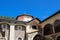 In the courtyard of the male Kikk monastery. Cyprus