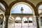The courtyard of the Mausoleum of Habib Bourguiba in Monastir