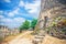 Courtyard of medieval Castle of Leiria Castelo de Leiria