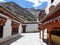 Courtyard of the monastery of Hemis in Ladakh, India.