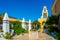 Courtyard of the Monastery of Paleokastritsa at Greek island Cor