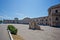 Courtyard of old coastal Michael`s fortress in Sevastopol, Crimea