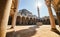 Courtyard of the old great Suleymaniye Mosque in Istanbul, Turkey is a famous landmark of the city. Magnificent Islamic Ottoman