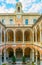 Courtyard of one of the palaces of strada nuova - doria tursi palace in Genoa, Italy...IMAGE