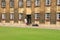 Courtyard of one of the University in the city Cambridge in England.