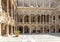 Courtyard of Palazzo dei Normanni (Palace of the Normans, Palazzo Reale) in Palermo city