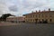 Courtyard in Peter and Paul Fortress in Saint Petersburg