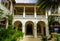 Courtyard and private garden at the Via Flagler by The Breakers alfresco shopping mall in Palm Beach, Florida