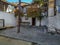 Courtyard of a residential building in the ghetto of Ankara Castle in Old Town of the Turkish capital. Houses with cracked walls