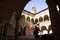 The courtyard of Rivalta castle