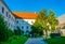 Courtyard of the Schloss museum in the Austrian city Linz....IMAGE