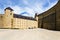 Courtyard of Sedan castle, France