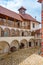 Courtyard at Veliki Tabor castle in Zagorje region of Croatia