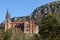 Covadonga church next to the mountain