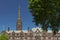 Coventry, Warwickshire, UK, June 27th 2019, Council House of Coventry City Council and the spire of Saint Michaels Cathedral