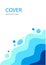 Cover abstract sea. vector background template for summer vacati