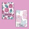 Cover page templates. floral pattern layouts. Applicable for notebooks and journals, planners, brochures, books, catalogs etc.