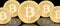 Cover photo for social media profile: a set of bitcoins on a solid background