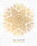 Cover Thai art element Traditional gold on white background