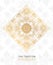 Cover Thai art element Traditional gold on white background