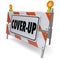 Cover-Up Barricade Sign Hide Criminal Fraud Activity