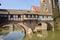 Covered bridge in Nuremberg.